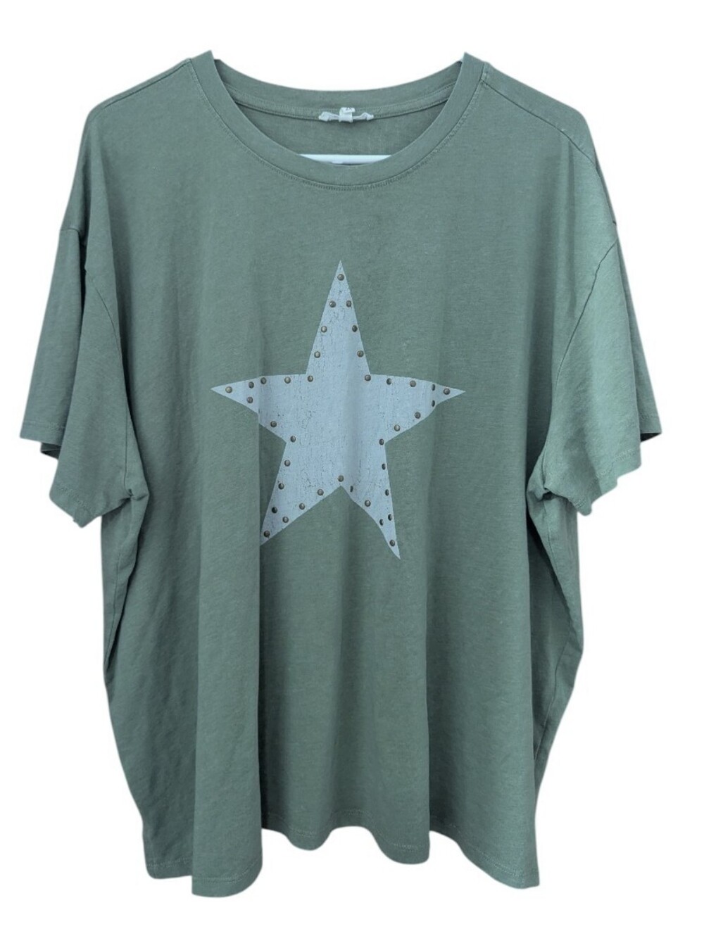 Maurices Women's Graphic T Shirt Sz 2X Green Star Plus Size W-581